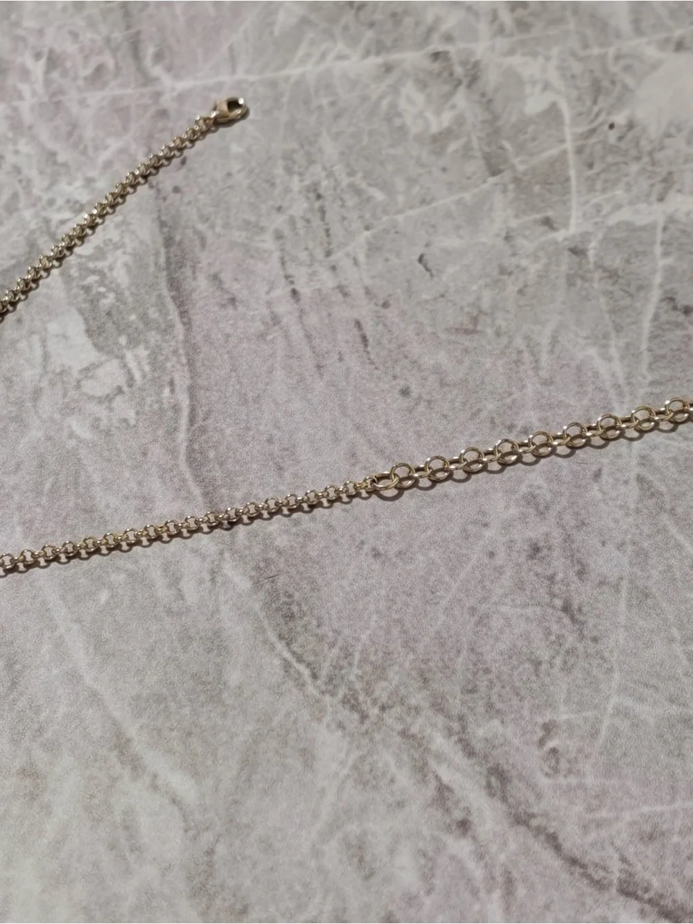 CHANEL Gold and Black Enamel Logo Link Necklace